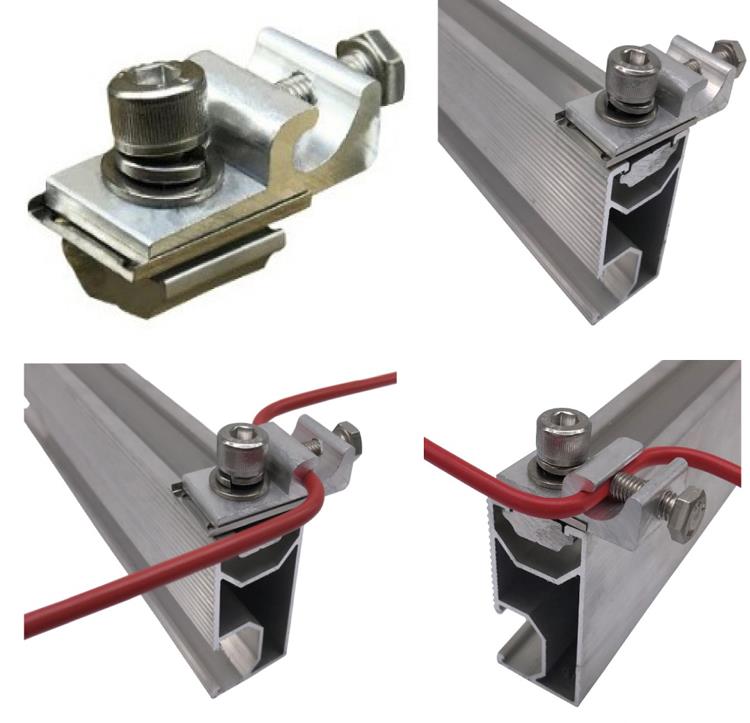 Qhov kev tshawb fawb 2 Lub caij ntuj sov Grounding Clip.jpg 详情图 2 Solar Grounding Clip.jpg